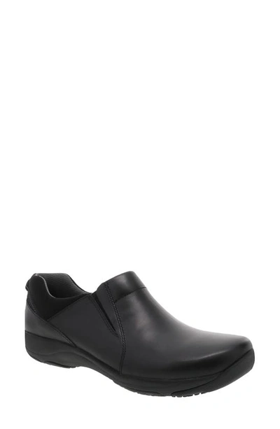 Shop Dansko Neci Clog In Black Leather