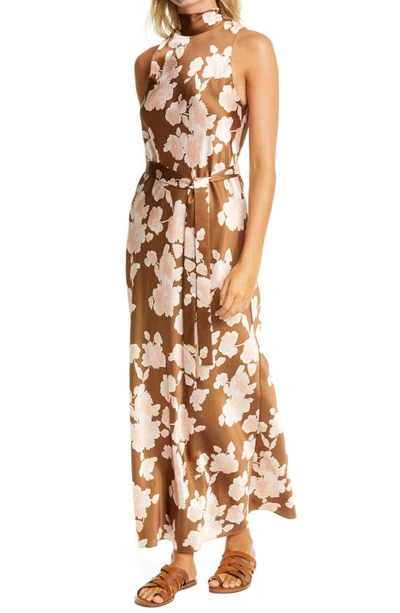 Shop Vince Floral Tapestry Maxi Dress In Amber