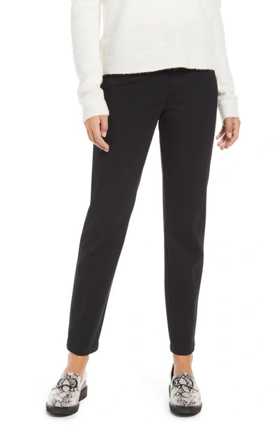 Shop Spanxr High Waist Straight Leg Ponte Pants In Classic Black