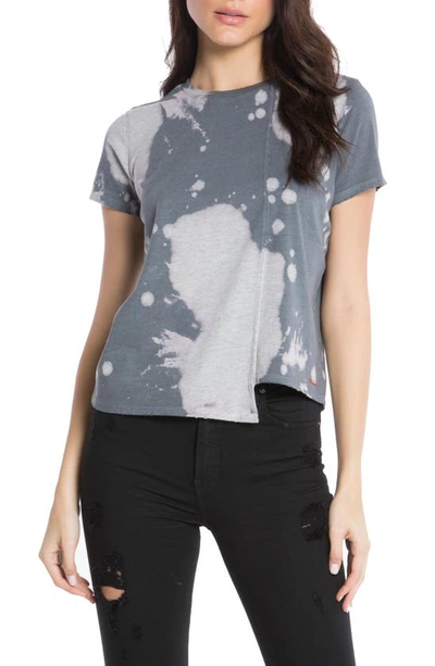Shop N:philanthropy Short Sleeve Chain T-shirt In Heather Grey Tie Dye