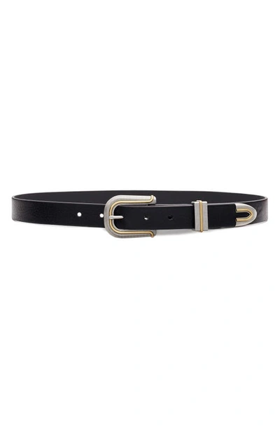 Shop Rag & Bone Ventura Leather Belt In Black