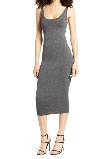 Shop Naked Wardrobe The Nw Hourglass Midi Dress In Charcoal