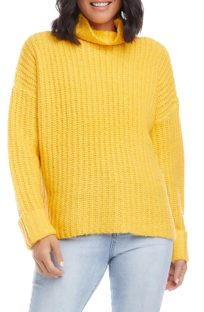 Shop Karen Kane Cowl Neck Sweater In Yel
