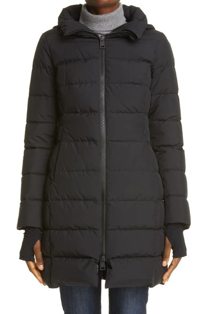 Shop Herno Laminar Water Repellent Hooded Down Puffer Coat In Black