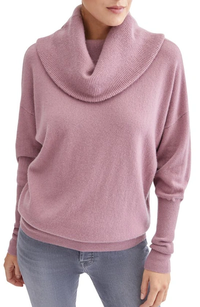 Shop Seven Cashmere Cowl Neck Sweater In Rose Quartz
