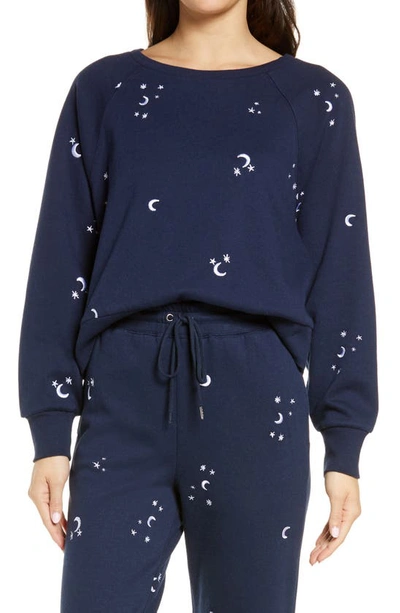 Shop Honeydew Intimates Over The Moon Sweatshirt In Polar