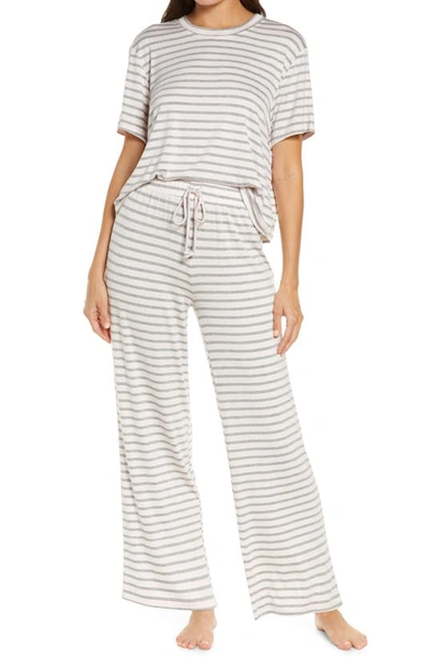 Shop Honeydew Intimates All American Pajamas In Alabaster Stripe