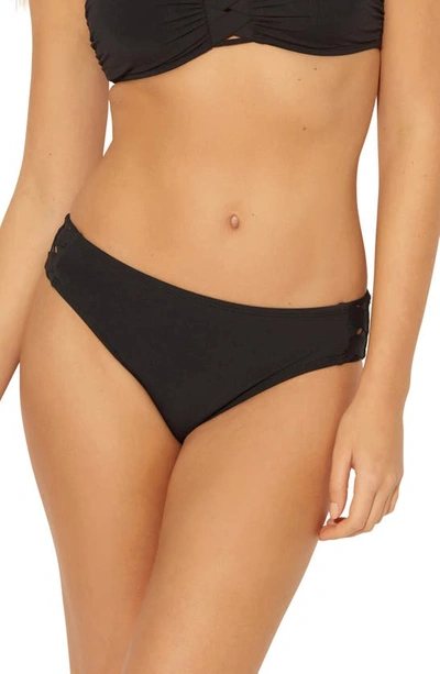 Bleu Rod Beattie Kore Sarong Hipster Bikini Bottoms In Black