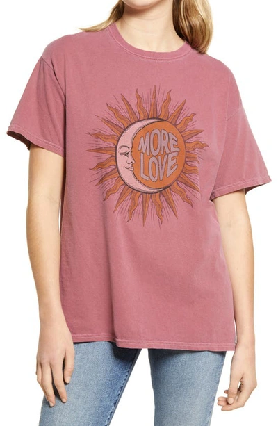 Shop Vinyl Icons Sun Moon Graphic Tee In Deco Rose