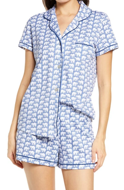 Shop Roller Rabbit Hathi Short Pajamas In Blue