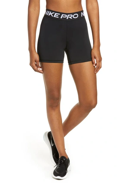 Shop Nike Pro 365 Performance Shorts In Black/ White