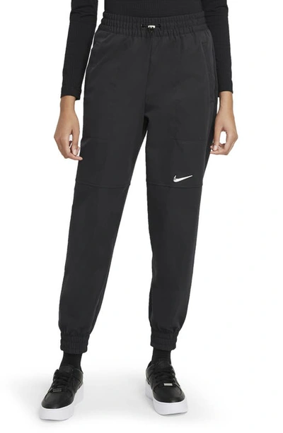 Shop Nike Sportswear Swoosh Sweatpants In Black