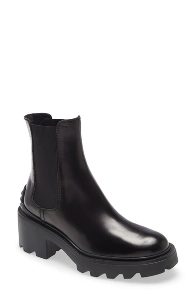 Shop Tod's Chelsea Boot In Black