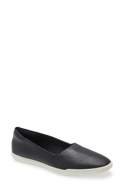 Shop Ecco Simpil Loafer In Black White Leather