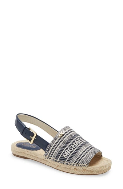 Shop Michael Michael Kors Fisher Espadrille Slingback Sandal In Navy Multi