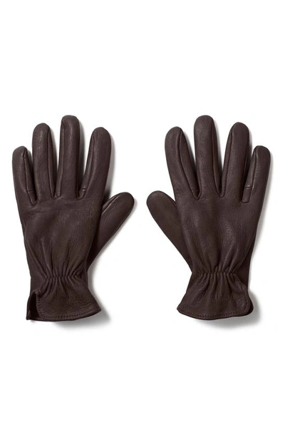 Shop Filson Original Deer Work Gloves In Brown