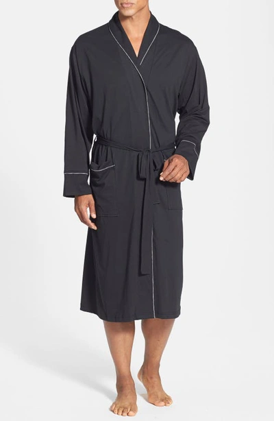 Shop Daniel Buchler Peruvian Pima Cotton Robe In Black