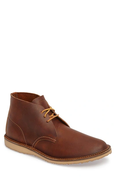 Shop Red Wing Chukka Boot In Copper Rough And Tough