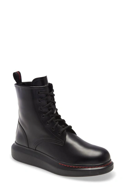 Shop Alexander Mcqueen Combat Boot In Black