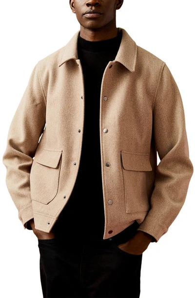 Shop Topman Shirt Jacket In Light Brown