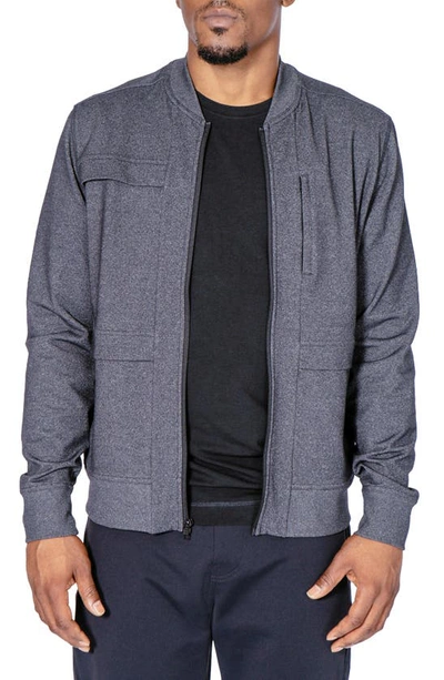 Shop Public Rec Crosstown Performance Bomber Jacket In Heather Charcoal