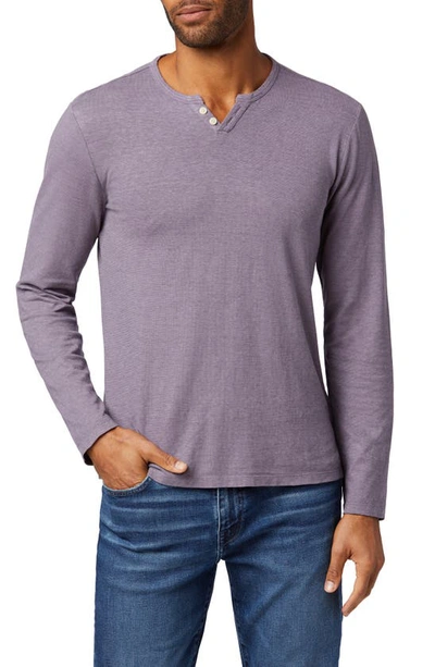 Shop Joe's Wintz Long Sleeve Henley In Cadet