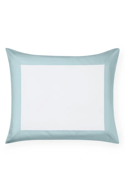 Sferra Casida Euro Sham In White/ Poolside