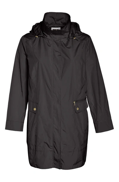 Shop Cole Haan Signature Cole Haan Water Resistant Rain Jacket In Black