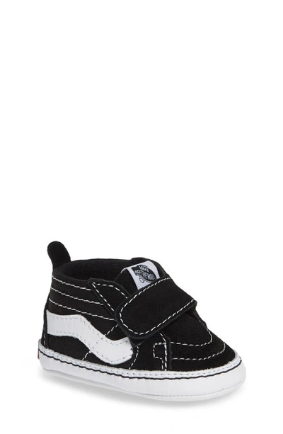 Shop Vans Sk8-hi Crib Sneaker In Black/true White