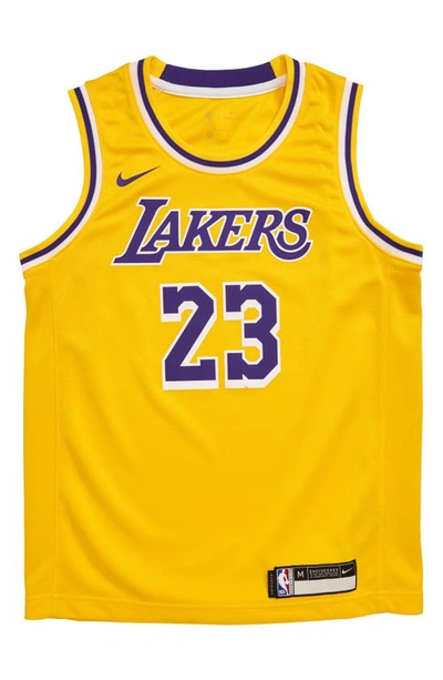  Lebron James Los Angeles Lakers NBA Boys Kids 4-7 Yellow Icon  Edition Player Jersey (as1, Age, 2_Years) : Sports & Outdoors