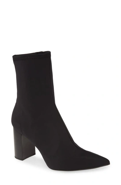 Shop Jeffrey Campbell Siren Pointed Toe Bootie In Black Neoprene Combo