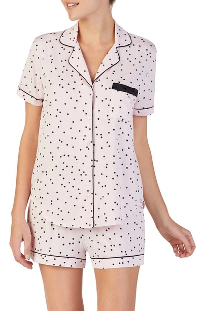 Shop Kate Spade Short Pajamas In Scattered Dot Pink