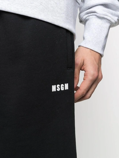 Shop Msgm Shorts In Black