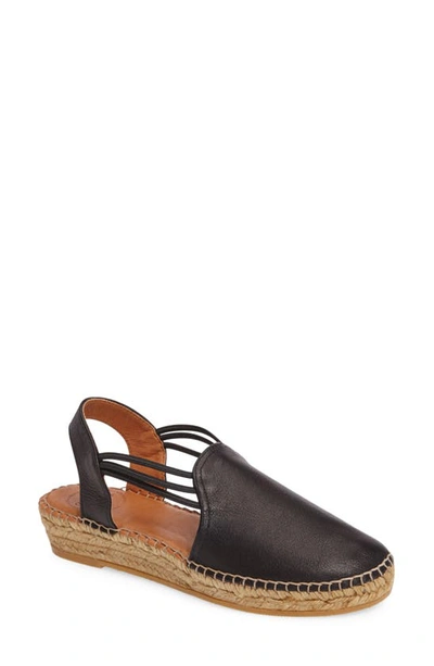 Shop Toni Pons Noelia Espadrille Slip-on In Black Leather