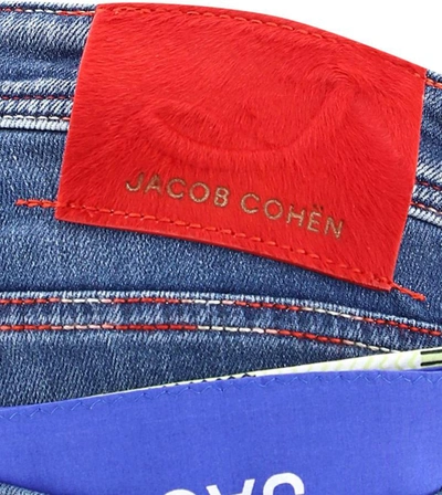 Shop Jacob Cohen Acid Wash Jeans In Blue