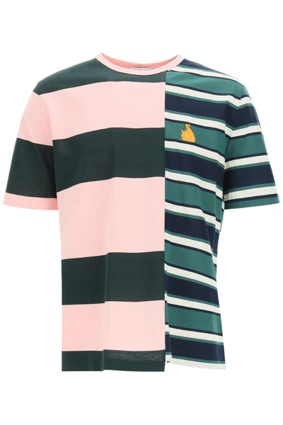 Shop Lanvin Patchwork Rugby T-shirt In Multicolour