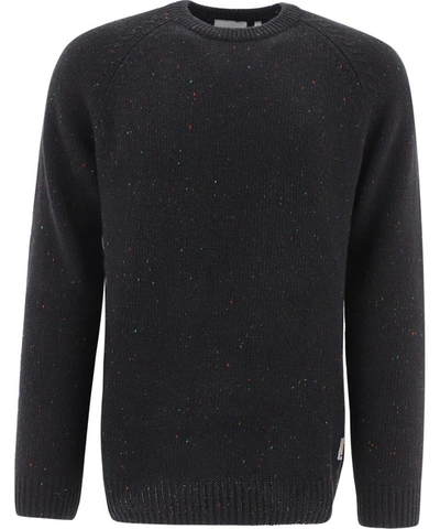 Shop Carhartt "anglistic" Wool Sweater In Black  