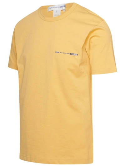 Shop Comme Des Garçons T-shirt Gialla In Yellow