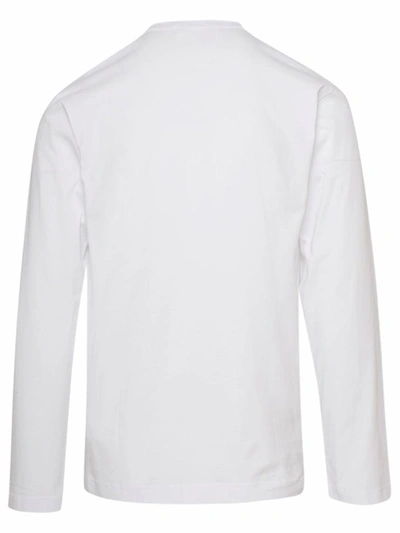 Shop Comme Des Garçons T-shirt M/l Bianca In White