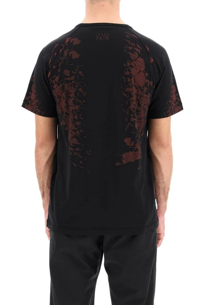 Shop Stone Island Shadow Project Printed T-shirt In Nero