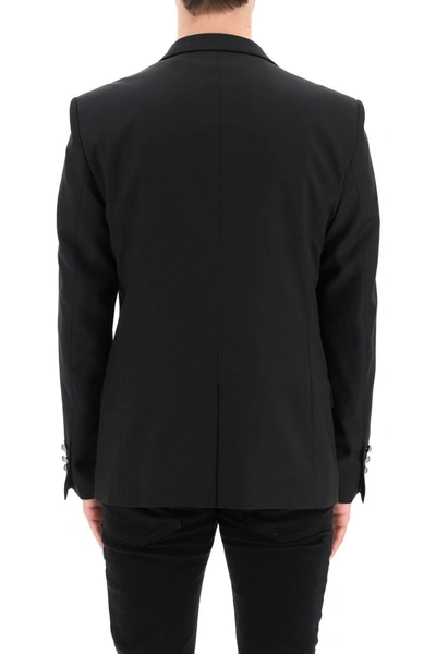 Shop Balmain Open Blazer In Noir