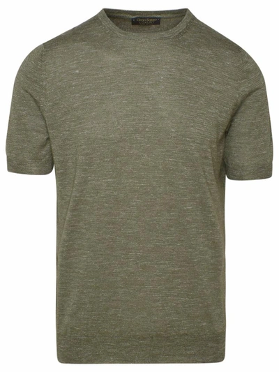 Shop Gran Sasso T-shirt Girocollo Verde In Green