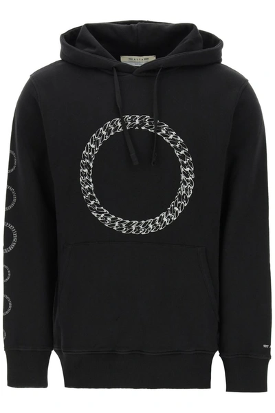Shop Alyx 1017  9sm Cube Chain Hoodie In Black