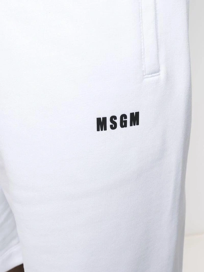 Shop Msgm Shorts In White