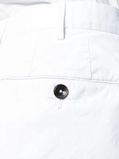 Shop Pt01 Five Pockets White Cotton Bermuda Shorts