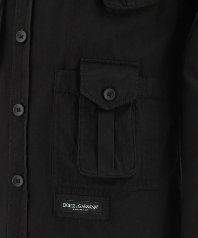 Shop Dolce & Gabbana Multi-pocket Shirt In Black  