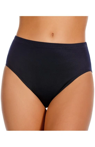 Shop Miraclesuitr High Waist Swim Bottoms In Midnight