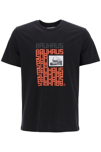 Shop Neil Barrett Bauhaus T-shirt In Black Red Black