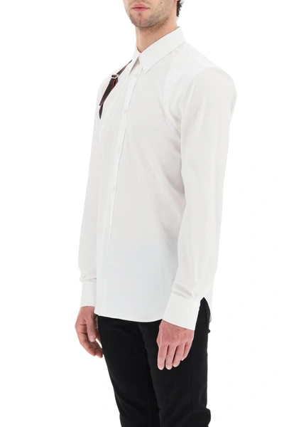 Shop Alexander Mcqueen Shirt With Harness In White