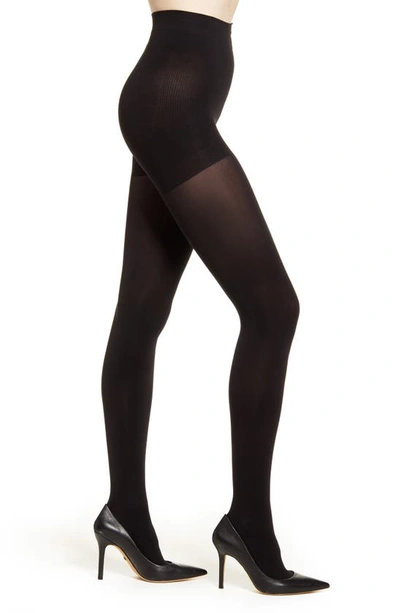 Shop Natori Firm Fit Opaque Tights In Black